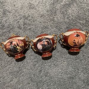 Ardleigh Elliot Gone With The Wind 2001 Rhett Scarlett Music Box Set Of 3